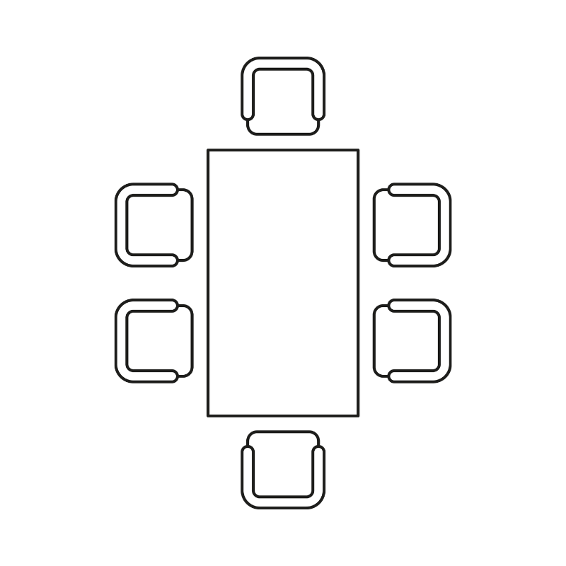 Tables and chairs icon