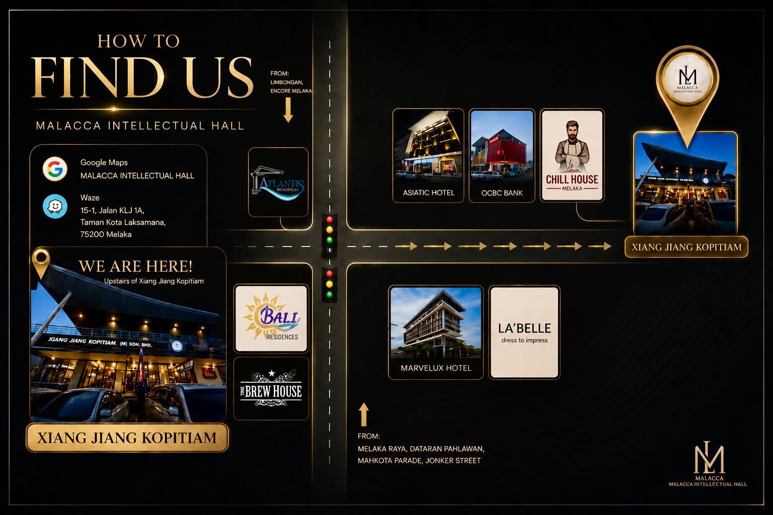Directions to Malacca Intellectual Hall